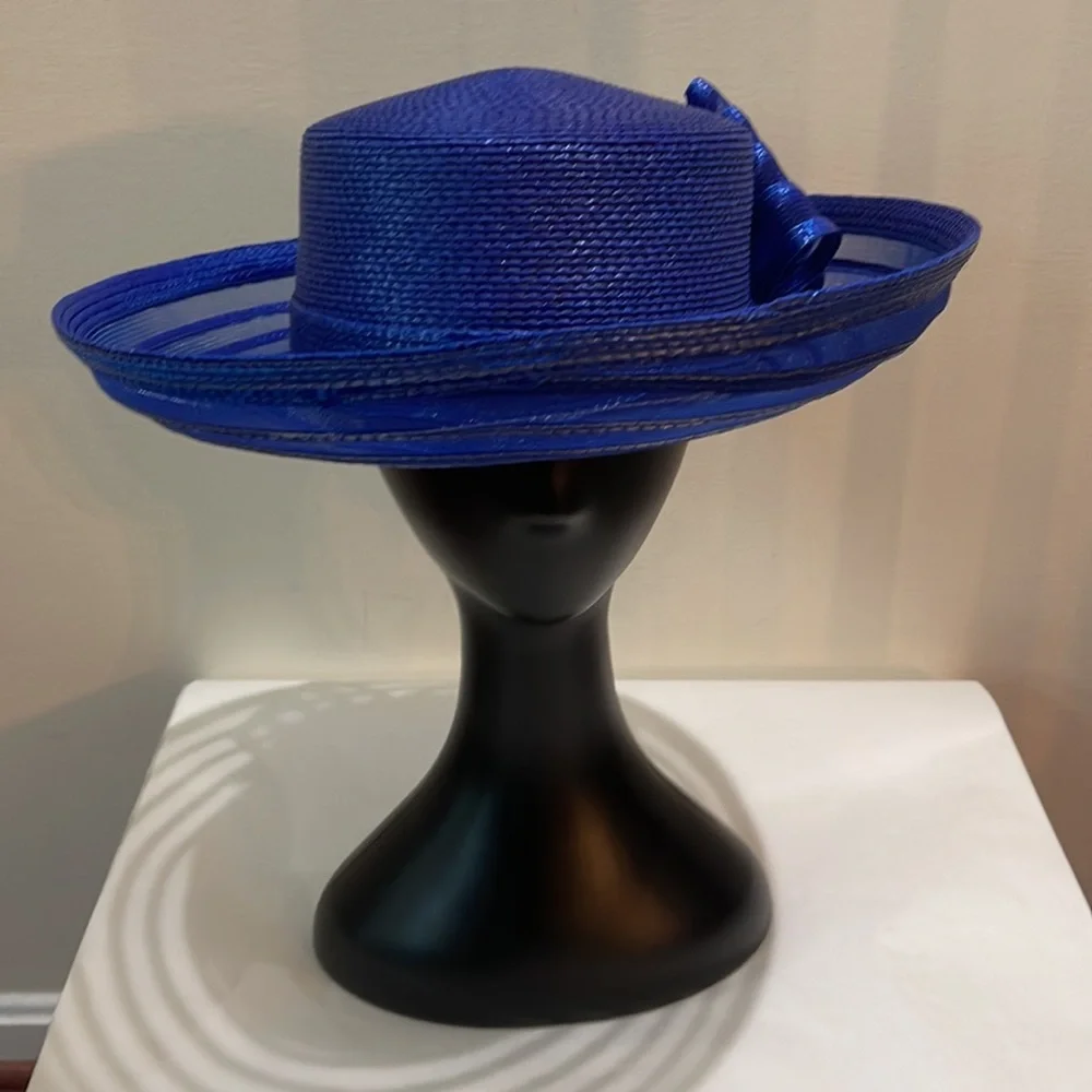 Summer Hat With Back Bow & Flower - Picture 4 of 5